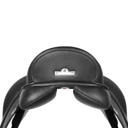 Sella da dressage Bates Plus in cuoio Luxe Nero