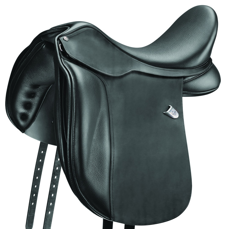 Sella da dressage Bates Wide in cuoio Heritage