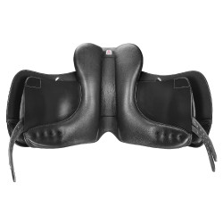 Sella da dressage Bates Wide in cuoio Heritage Nero Sella da dressage Bates Wide in cuoio Heritage Nero