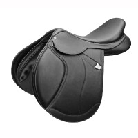 Sella Bates Caprilli Close Contact+ con quartiere avanzato in cuoio Luxe Nero