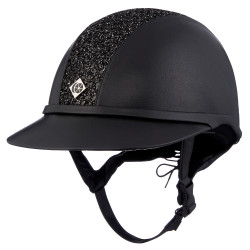 Casco Charles Owen SP8 Plus Aspetto Pelle Nero lucido Casco Charles Owen SP8 Plus Aspetto Pelle Nero lucido