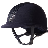 Casco Charles Owen AYR8 Micro-suede Marina / argento Blu