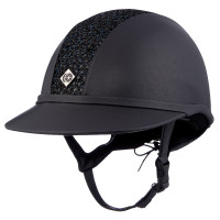 Casco Charles Owen SP8 Aspetto Pelle Blu marino brillante