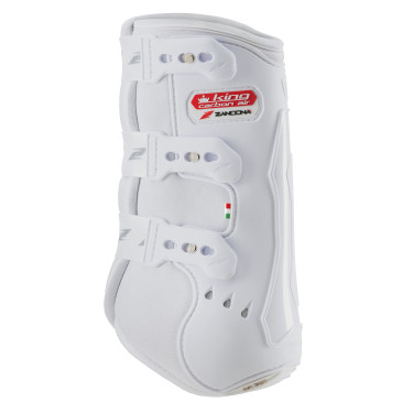 Stinchiere da dressage Zandona King Carbon Air anteriori Bianco