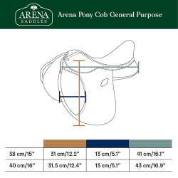 Selle Arena mixte poney cob Selle Arena mixte poney cob