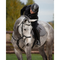 Frontrino imbottito con onde e strass HFI Nero / argento Frontrino imbottito con onde e strass HFI Nero / argento