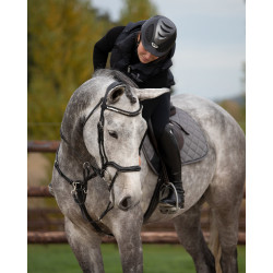 Frontrino imbottito con onde e strass HFI Nero / argento Frontrino imbottito con onde e strass HFI Nero / argento