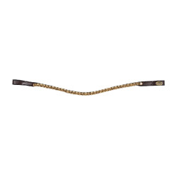 Fronte con strass HFI Marrone / oro