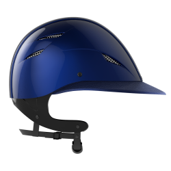 Casco GPA 4S Speed Air TLS visiera similpelle Blu marino brillante