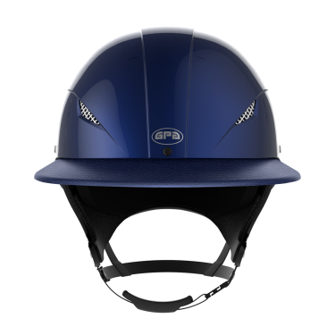 Casco GPA 4S Speed Air TLS visiera similpelle Blu marino brillante Casco GPA 4S Speed Air TLS visiera similpelle Blu marino brillante