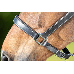 Capezza in cuoio HFI Master cuoio a doppia regolazione Nero