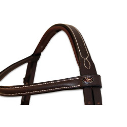 Mexikanisches Reithalfter mit Ziernähten HFI