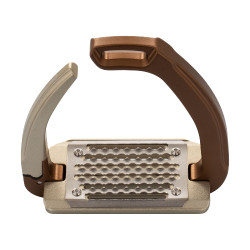 Staffili di sicurezza Acavallo Rel-X 180 con ramo amovibile Marrone dorato