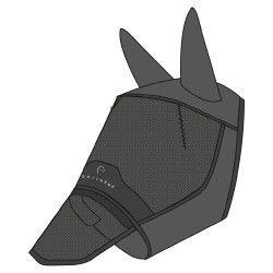 Maschera anti-mosche anti-UV Equithème Mesh con coprinasso