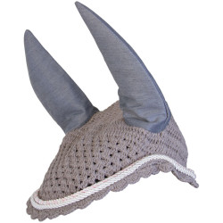 Cuffia antimosche Imperial Riding Italy de Luxe Antracite / rosa Grigio