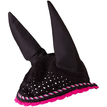 Cuffia antimosche Imperial Riding Italy de Luxe Rosa nero / neon