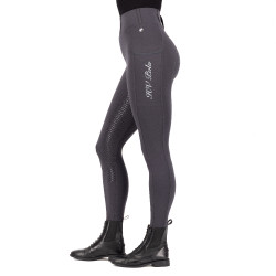 Leggings da equitazione HV Polo Luci FullGrip Antracite Grigio