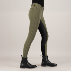 Pantaloni da equitazione Euro-Star Arielle Invernali FullGrip Kaki