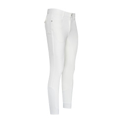 Pantaloni da equitazione Euro-Star Camillo FullGrip da uomo Bianco
