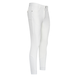 Pantaloni da equitazione Euro-Star Camillo FullGrip da uomo Bianco