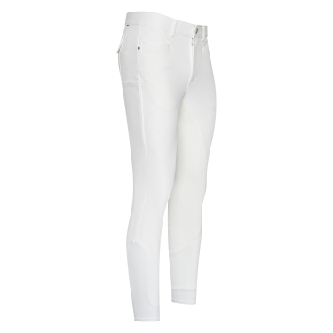 Pantaloni da equitazione Euro-Star Camillo FullGrip da uomo Bianco