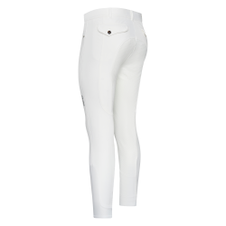 Pantaloni da equitazione Euro-Star Camillo FullGrip da uomo Bianco