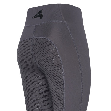 Leggings da equitazione Easy Rider Livia FullGrip Periscopio Grigio