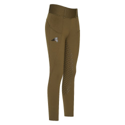 Leggings da equitazione Easy Rider Don FullGrip Oliva Verde