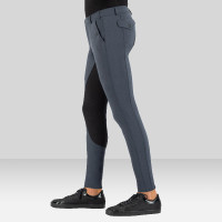 Pantaloni da equitazione Euro-star Gabriel Grip Connect Full Grigio magnete