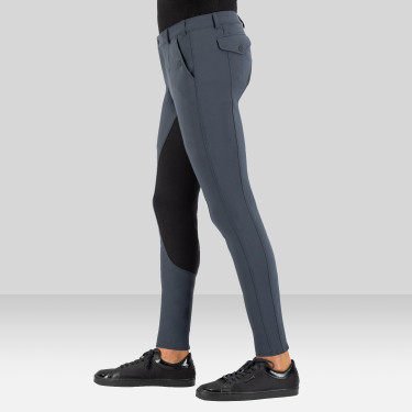 Pantaloni da equitazione Euro-star Gabriel Grip Connect Full Grigio magnete