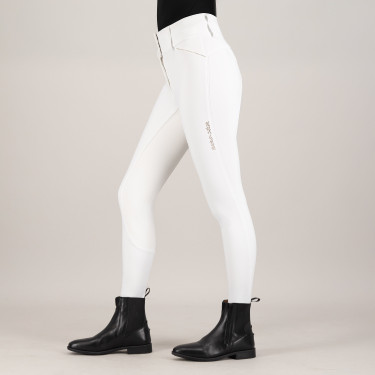 Pantaloni da equitazione Euro-Star Aurelia Competition Grip Connect Full Bianco / oro rosa Pantaloni da equitazione Euro-Star Aurelia Competition Grip Connect Full Bianco / oro rosa