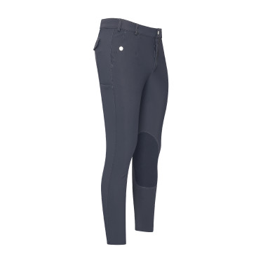 Pantaloni da equitazione Euro-star Gabriel Grip Connect Knee Grigio magnete