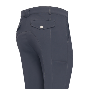 Pantaloni da equitazione Euro-star Gabriel Grip Connect Knee Grigio magnete