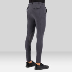 Pantaloni da equitazione Euro-star Gabriel Grip Connect Knee Grigio magnete