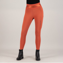 Leggings da equitazione Euro-Star Impress FullGrip Cannella scura Arancione
