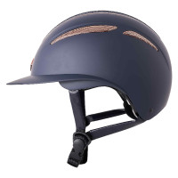 Casco Imperial Riding Olania Deluxe con visiera grande Blu navy