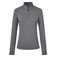 Top Imperial Riding Anna a maniche lunghe Foresta profonda Verde
