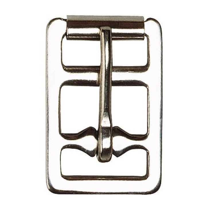 Fibbia in acciaio inox con rullo