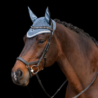 Cuffia anti-mosche Imperial Riding Lenny Pietra di luna Arancione