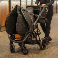 Carrello portasella pieghevole Imperial Riding Carry Light Marino / cioccolato