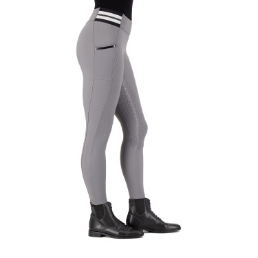 Leggings da equitazione HV Polo Estrella FullGrip donna Grigio zinco
