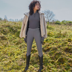 Leggings da equitazione HV Polo Estrella FullGrip donna Grigio zinco