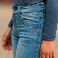 Leggings da equitazione Imperial Riding Detty kids Blu denim