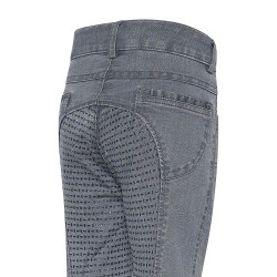 Leggings da equitazione Imperial Riding Donny bambino Denim grigio scuro