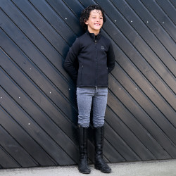 Leggings da equitazione Imperial Riding Donny bambino Denim grigio scuro