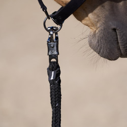 Lunga di fissaggio Imperial Riding Deluxe anti panico Nero