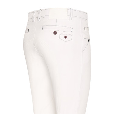 Pantaloni da equitazione Easy Rider Phil Full uomo Bianco