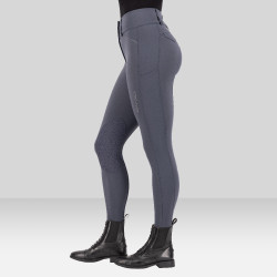 Pantaloni da equitazione Euro-Star Aurelia Connect con grip al ginocchio da donna Magnete Grigio