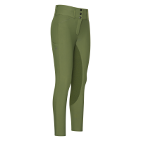 Pantaloni da equitazione Euro-Star Aurelia Therma Connect Full Grip donna Oliva Verde