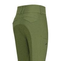 Pantaloni da equitazione Euro-Star Aurelia Therma Connect Full Grip donna Oliva Verde